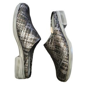NAOT Lodos Slide Mule Women's Size 38/ US 7-7.5 Mixed Metallic Leather Slip On